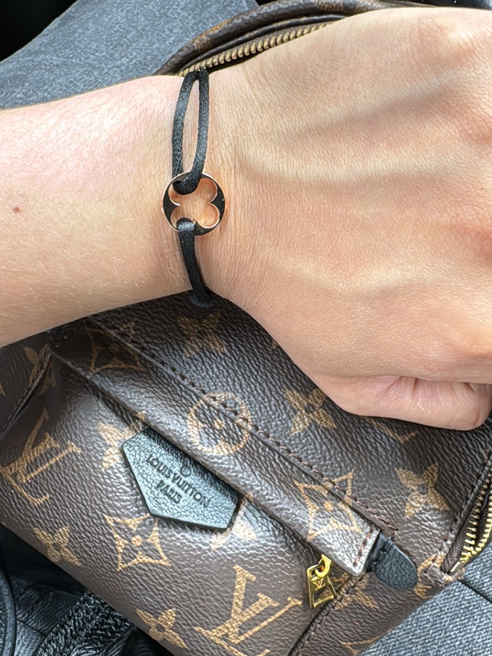 Louis Vuitton Rose Gold Cord Bracelet